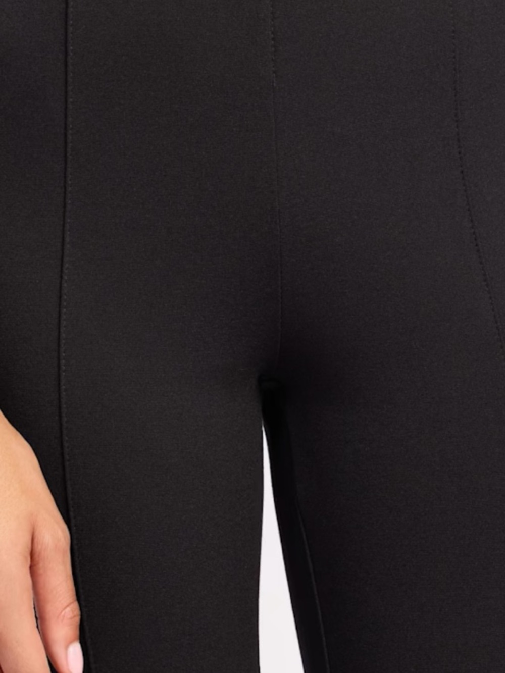 NWT Dictionary Naya Front Seam Women's Black Skinny Ponte Pants. Size L (12/14) - Picture 2 of 11